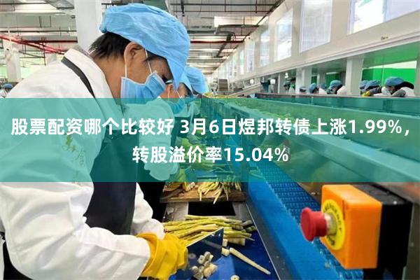 股票配资哪个比较好 3月6日煜邦转债上涨1.99%，转股溢价率15.04%