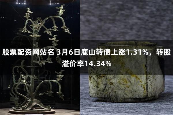 股票配资网站名 3月6日鹿山转债上涨1.31%，转股溢价率14.34%