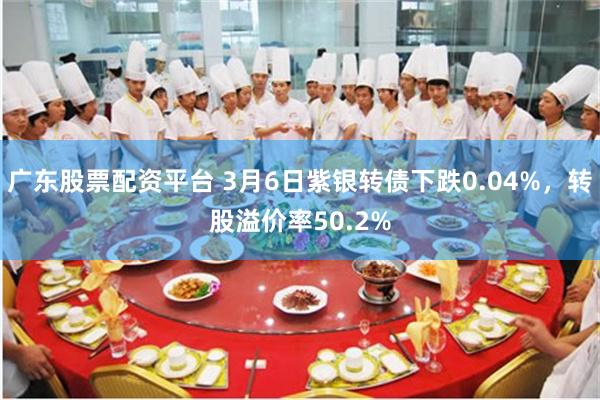 广东股票配资平台 3月6日紫银转债下跌0.04%，转股溢价率50.2%