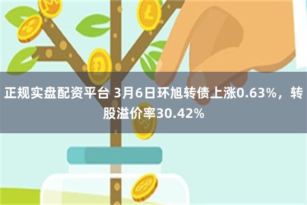 正规实盘配资平台 3月6日环旭转债上涨0.63%，转股溢价率30.42%