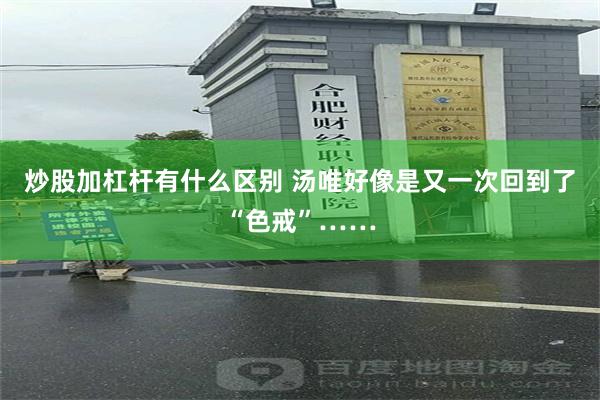 炒股加杠杆有什么区别 汤唯好像是又一次回到了“色戒”……
