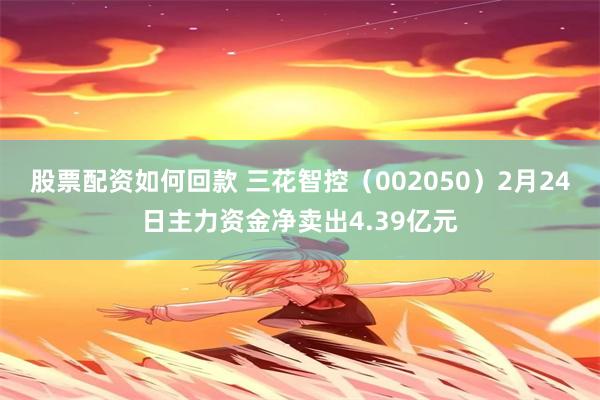 股票配资如何回款 三花智控（002050）2月24日主力资金净卖出4.39亿元