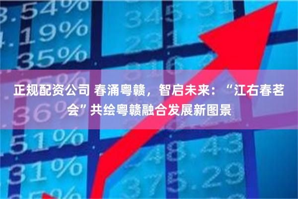正规配资公司 春涌粤赣，智启未来：“江右春茗会”共绘粤赣融合发展新图景