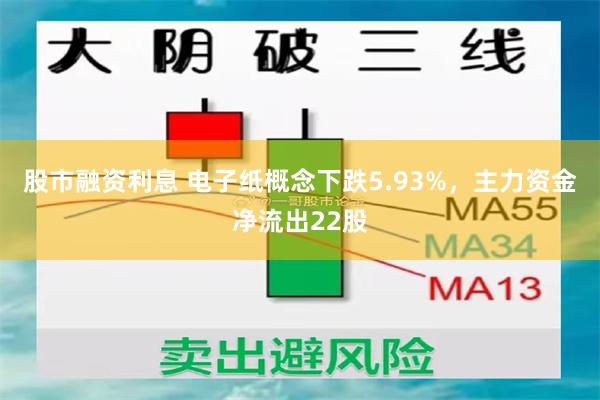 股市融资利息 电子纸概念下跌5.93%，主力资金净流出22股