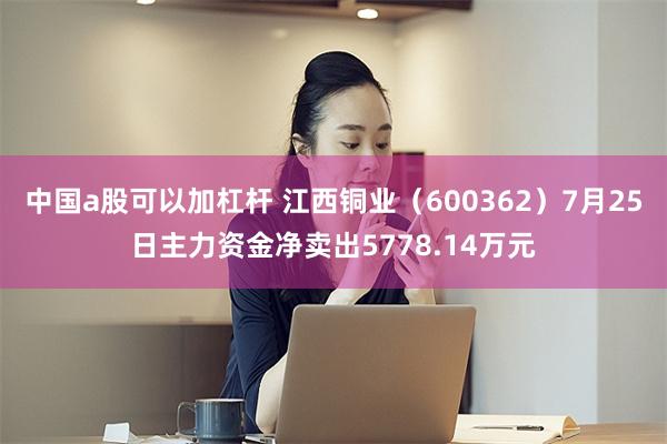 中国a股可以加杠杆 江西铜业（600362）7月25日主力资金净卖出5778.14万元