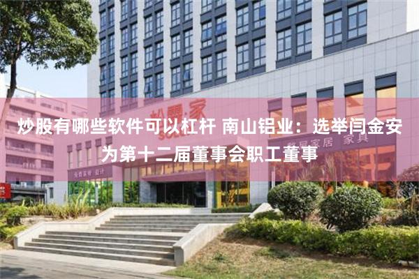炒股有哪些软件可以杠杆 南山铝业：选举闫金安为第十二届董事会职工董事