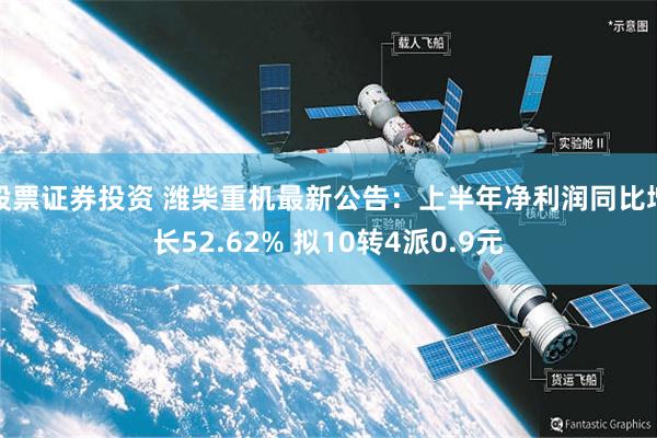 股票证券投资 潍柴重机最新公告：上半年净利润同比增长52.62% 拟10转4派0.9元