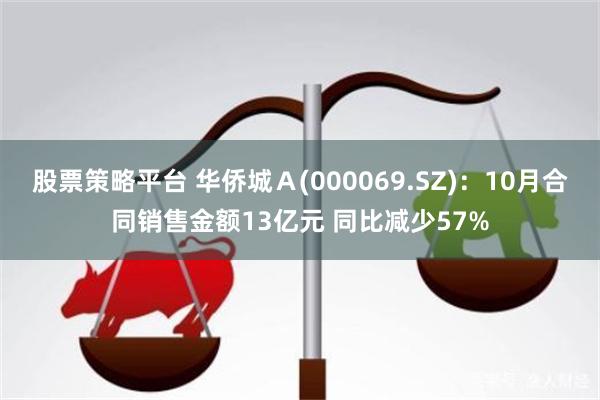 股票策略平台 华侨城Ａ(000069.SZ)：10月合同销售金额13亿元 同比减少57%