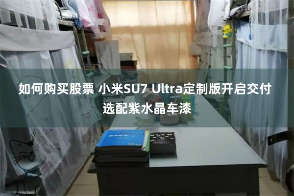 如何购买股票 小米SU7 Ultra定制版开启交付 选配紫水晶车漆